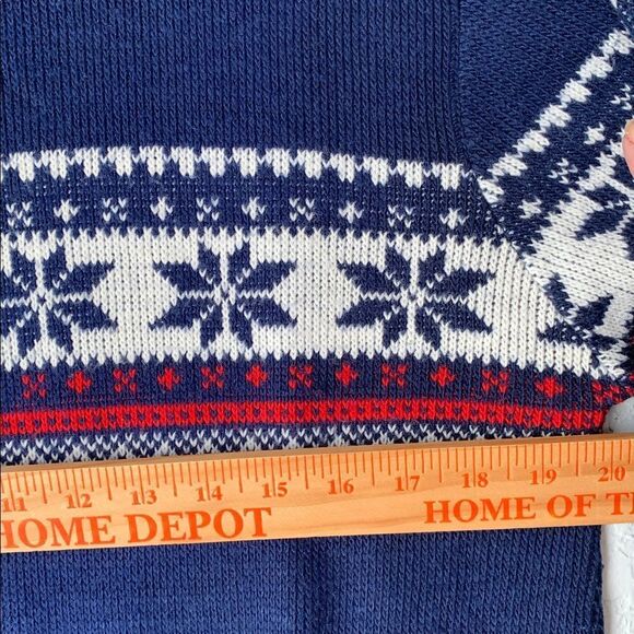 VTG Skiwear by Alps Knit Fair Isle Knit Crew Neck Men’s Sweater Size XL - Picture 3 of 8